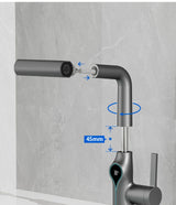 AquaGlow Waterval Wastafelkraan met Digitale Temperatuurweergave