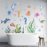 SeaWorld Oceaan Dieren Muurstickers – Onderwaterwereld Kinderkamer Decoratie met Schildpad, Dolfijn & Meer
