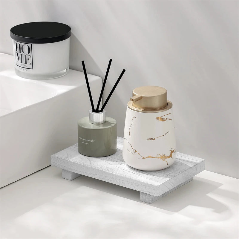 RustiTray – Houten Verhoogde Decoratieve Opbergstandaard