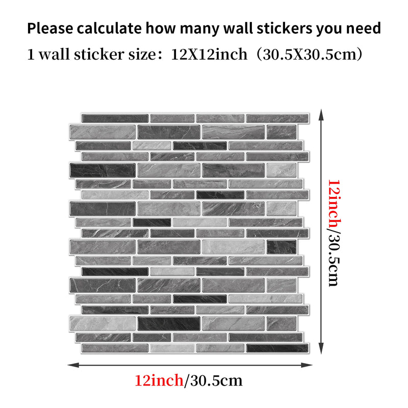 LuxeMarmer Zwart-Wit Marmerlook Wandstickers