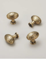 Vintage Handgehamerde Messing Kast- en Ladegrepen – Bronzen Meubelgrepen