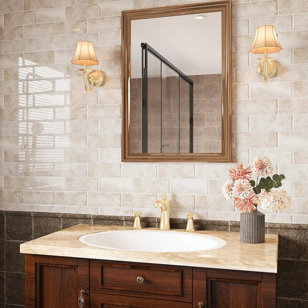 ABPP Beige Stone Subway Tegelstickers