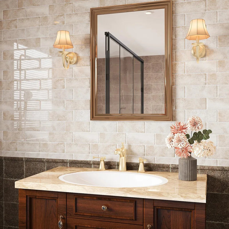 ABPP Beige Stone Subway Tegelstickers