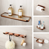 Monite Luxe Roségouden Badkamer Accessoire Set