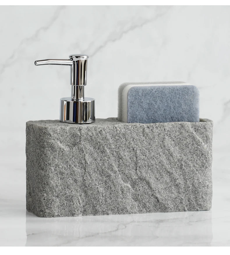 StoneTouch Zeepdispenser met Sponshouder