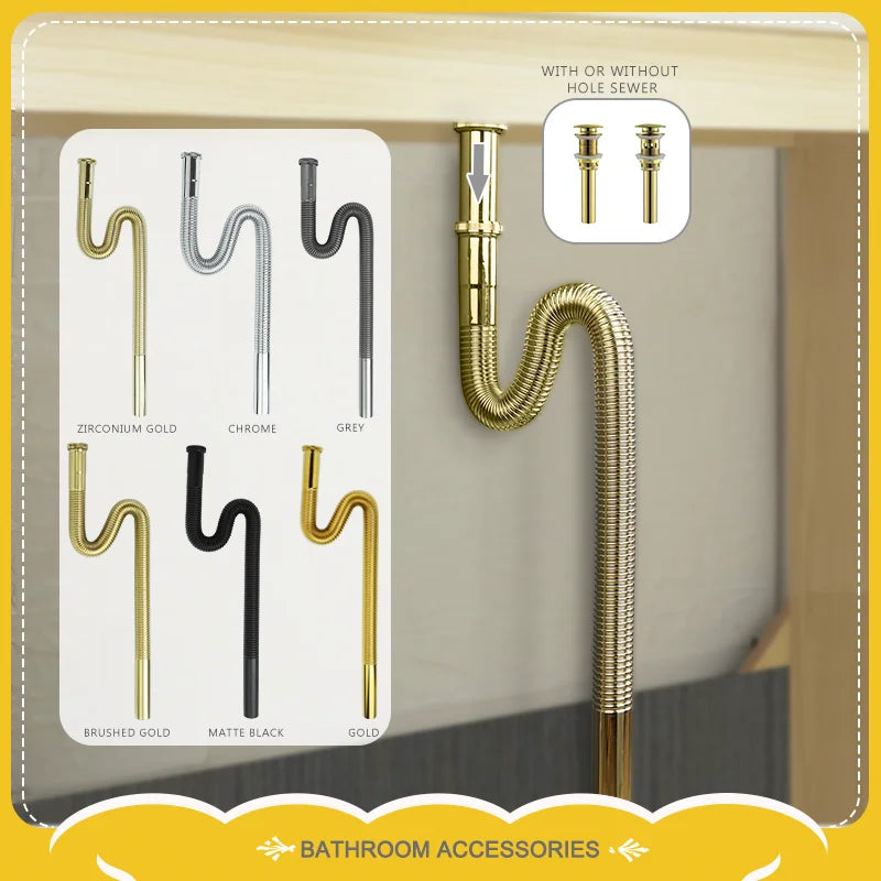 FlexiDrain Universele Pop-Up Wastafelafvoer