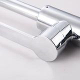 Badkamer Wastafelkraan – Enkel Handvat | Zilver | Koud & Warm Water | Dekgemonteerd