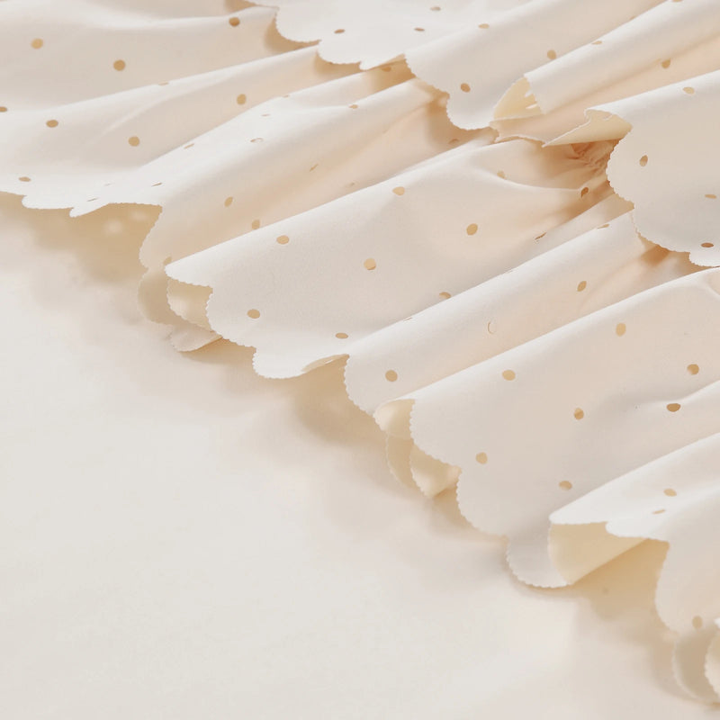 BohoChic Douchegordijn – Beige/Oud Ivoor