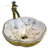 Handgeschilderde Keramische Waskom | Rond | 9L