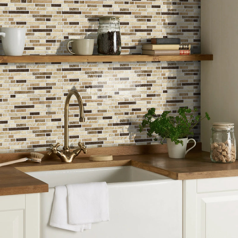 LuxeMarmer Zwart-Wit Marmerlook Wandstickers