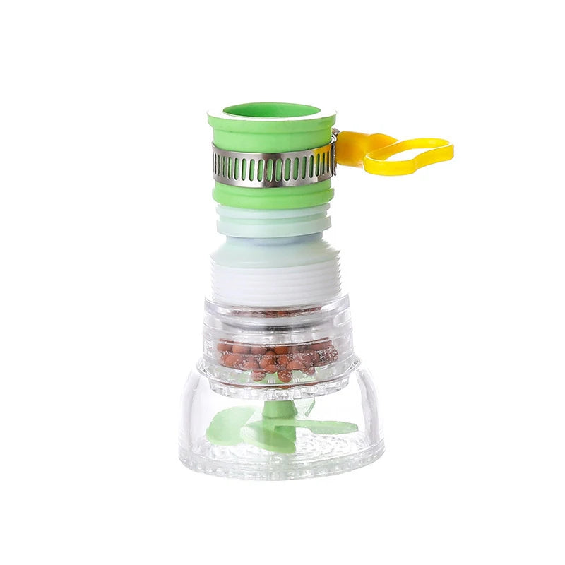 EcoStream 360 – Universele Waterbesparende Kraanbubbler met Rotatie Nozzle