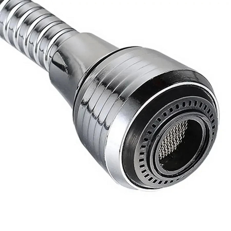 AquaFlex Steel – RVS Kraanverlengstuk met 360° Rotatie & Waterbesparing