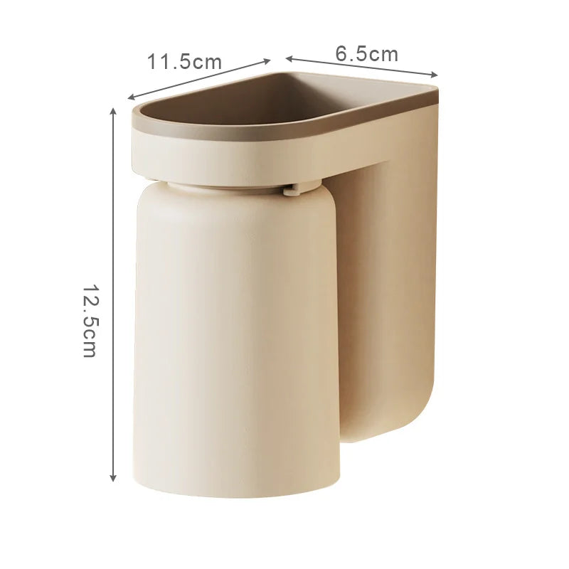 DuoClean 2-in-1 Wandhouder voor Tandenborstel en Beker – Slimme Opberger zonder Boren