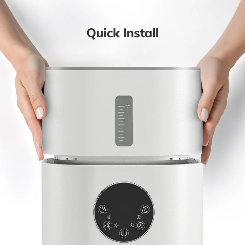 PureBreathe 2-in-1 Luchtzuiveraar met Luchtbevochtiger