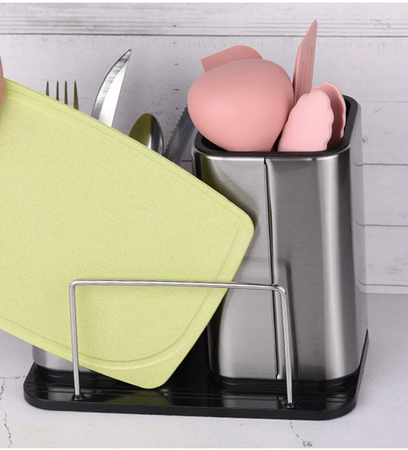 ChefPro – Luxe RVS Universeel Mesblok met Antibacteriële Eigenschappen