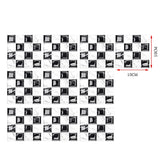 DecoMosaic 10-delige Set 3D Mozaïek Tegelstickers