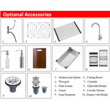 Handgemaakte Roestvrijstalen Keukenspoelbak – Vierkant | Modern Design