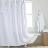 BohoChic Douchegordijn – Beige/Oud Ivoor