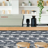 LuxeMarmer Zwart-Wit Marmerlook Wandstickers