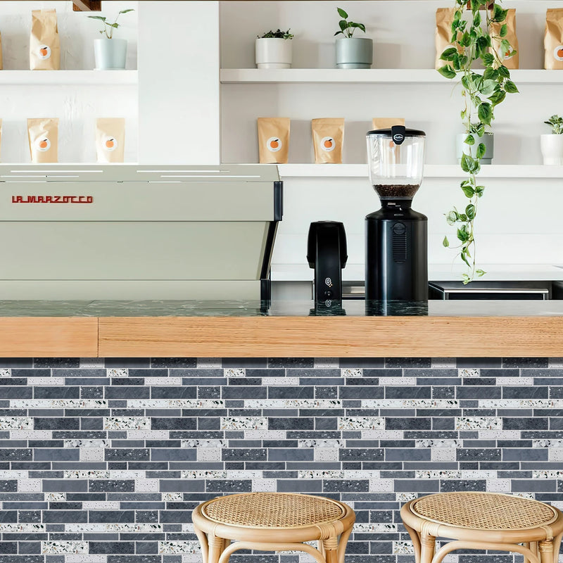 LuxeMarmer Zwart-Wit Marmerlook Wandstickers