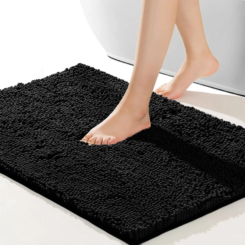 PlushPad Luxe Chenille Badmat – Antislip & Superzacht – Voor Ultiem Comfort in de Badkamer