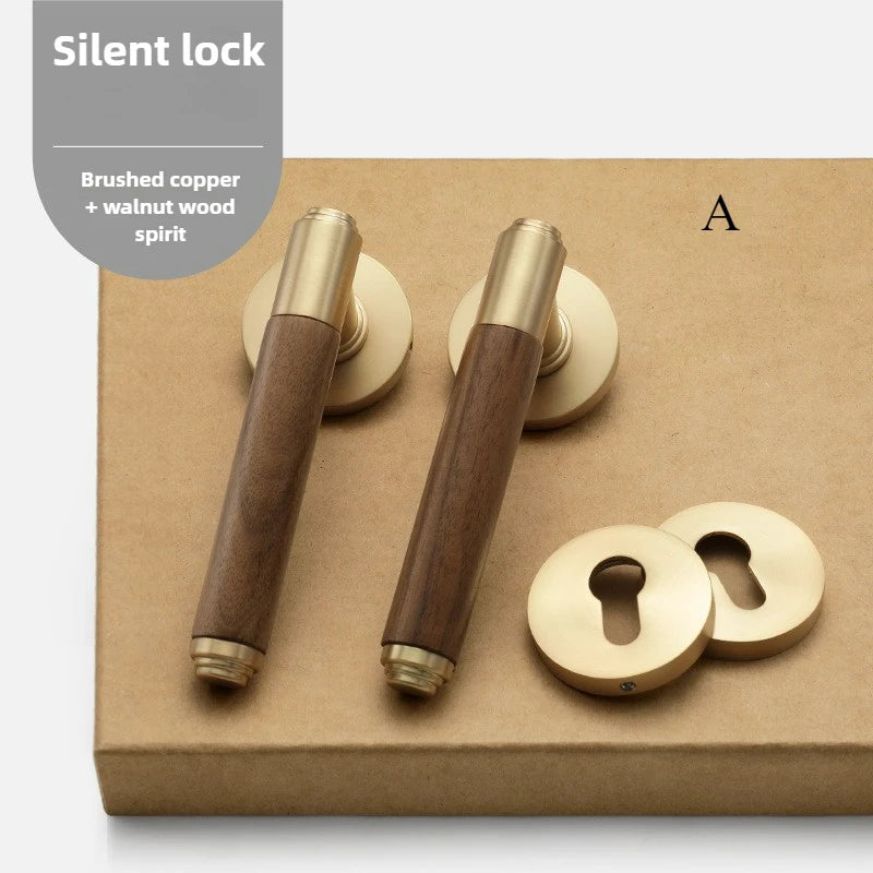 Walnoir Retro Houten Deurslot