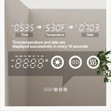 Slimme LED Badkamerspiegel | 60 x 90 cm | Verlicht, Anti-Condens, Tijd & Temperatuur