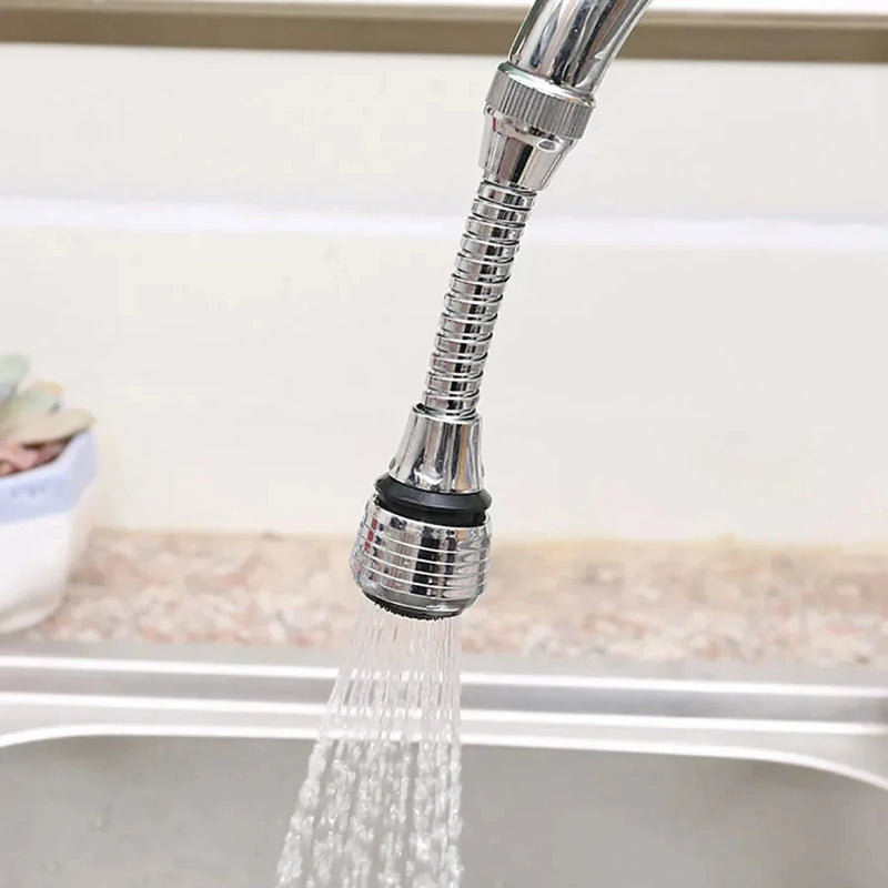 AquaFlex Steel – RVS Kraanverlengstuk met 360° Rotatie & Waterbesparing