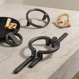 Cirkelvormig Meubelhandvat – Zinklegering | 64–256 mm Boorafstand | Nieuwe Chinese Stijl