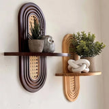 BohemiaCraft Handgeweven Rotan Wandplank