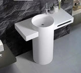 Populaire Vrijstaande Wastafel – Kunststeen | Geïntegreerd | Vierkant Design