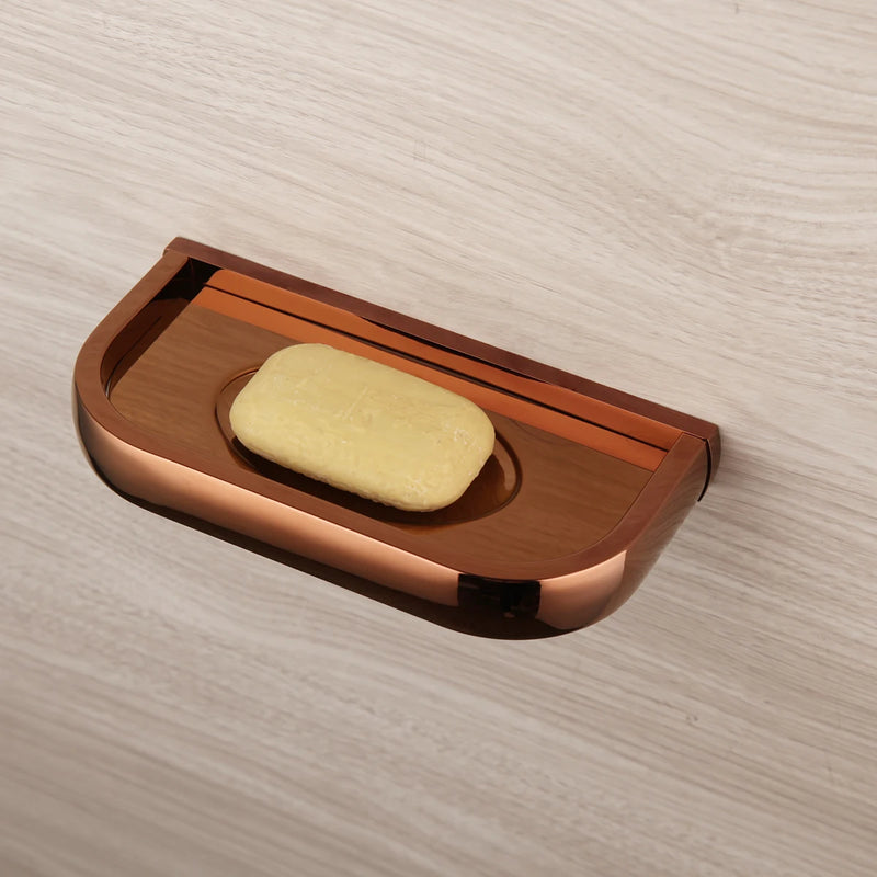 Monite Luxe Roségouden Badkamer Accessoire Set