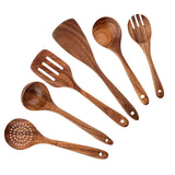EcoWood – Luxe Houten Keukengerei Set met Opbergemmer