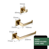 Badkamerhardware Set | RVS – Geborstelde Afwerking