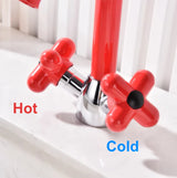 AUREVO Dubbele Handgreep Badkamerkraan