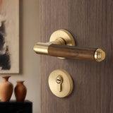 Walnoir Retro Houten Deurslot