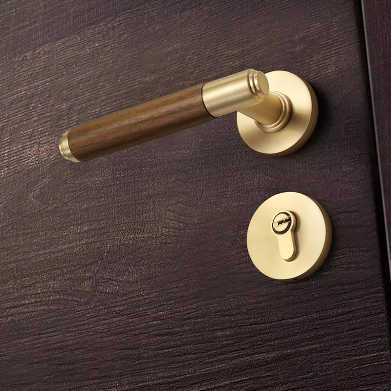 Walnoir Retro Houten Deurslot