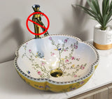 Handgeschilderde Keramische Waskom | Rond | 9L