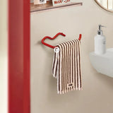Premium Rood/Zwart Metaal Toiletpapierhouder