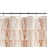 BohoChic Douchegordijn – Beige/Oud Ivoor