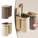 DuoClean 2-in-1 Wandhouder voor Tandenborstel en Beker – Slimme Opberger zonder Boren