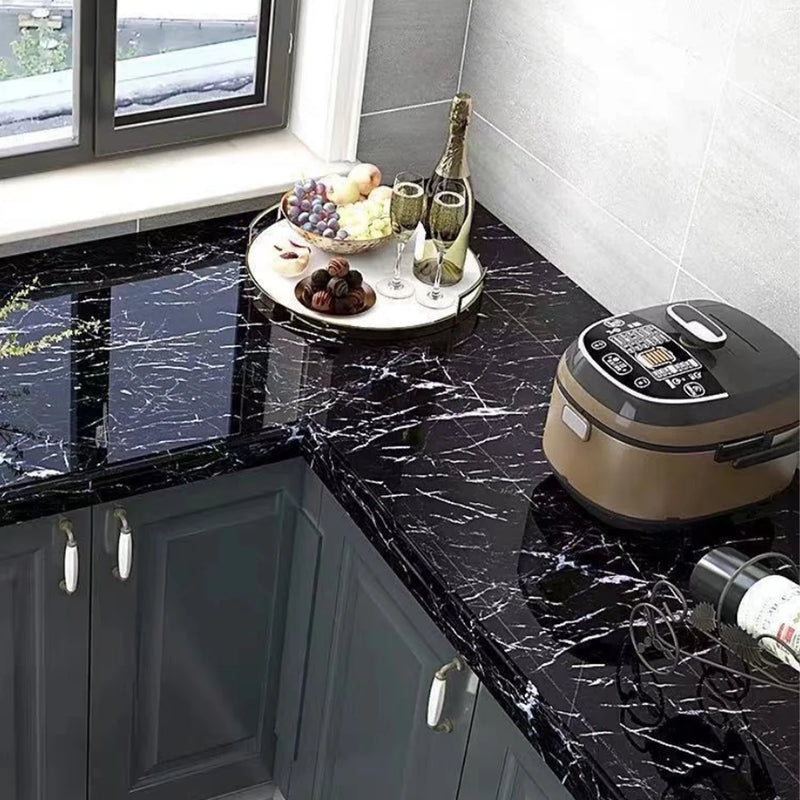 MarbleShield – Luxe Zelfklevende Marmerfolie voor Keuken & Meubels