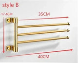 Dubbele Handdoekstang | Aluminium | <50 cm | Met Haak