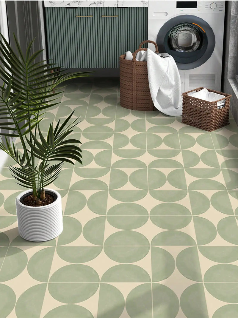 NordicTyle – 12-delige Scandinavische Vloersticker Set