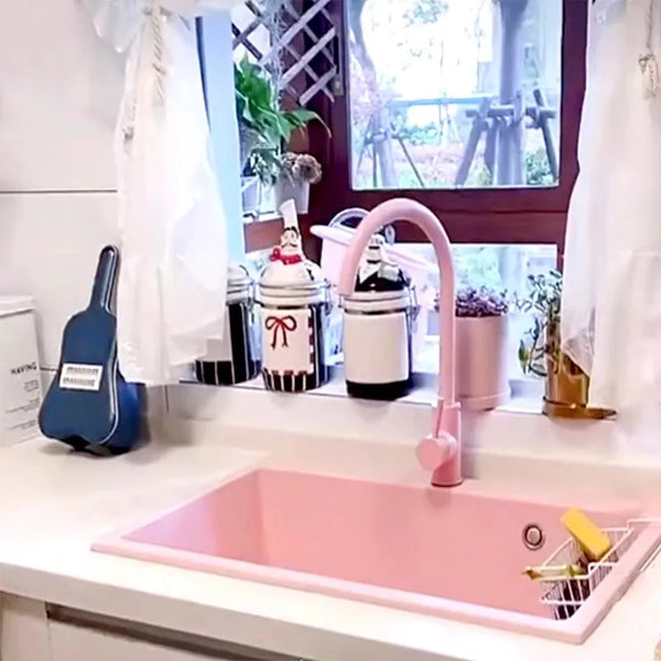 Amora Wastafelkraan – Stijlvolle Koud/Warm Waterkraan met Messing Behuizing
