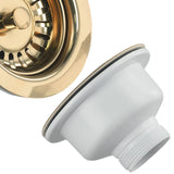 Aurelio Goudkleurige RVS Gootsteenstop – 114mm Luxe Afvoerzeef