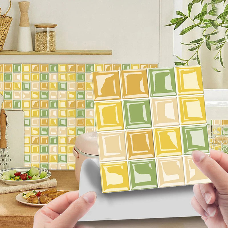 DecoMosaic 10-delige Set 3D Mozaïek Tegelstickers