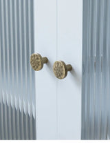 Vintage Handgehamerde Messing Kast- en Ladegrepen – Bronzen Meubelgrepen