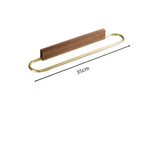 Handdoekrek | Ruimtealuminium & Massief Hout | <50 cm | Vrijstaand