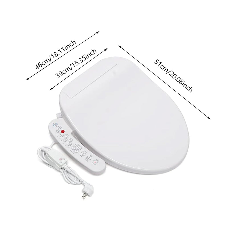 AquaLuxe SmartBidet – Automatisch Spoelend & Droogt met Verwarmde Zitting en Zelfreinigende Nozzles